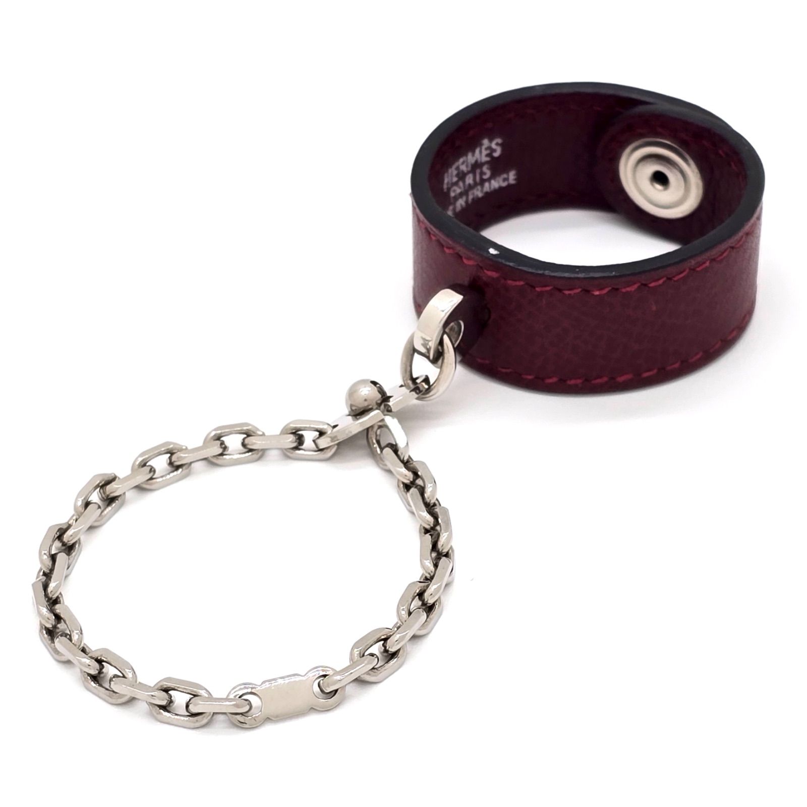 極美品 HERMES エルメス グローブホルダー レザー チャーム ノマド 極美品 HERMES エルメス グローブホルダー レザー チャーム ノマド