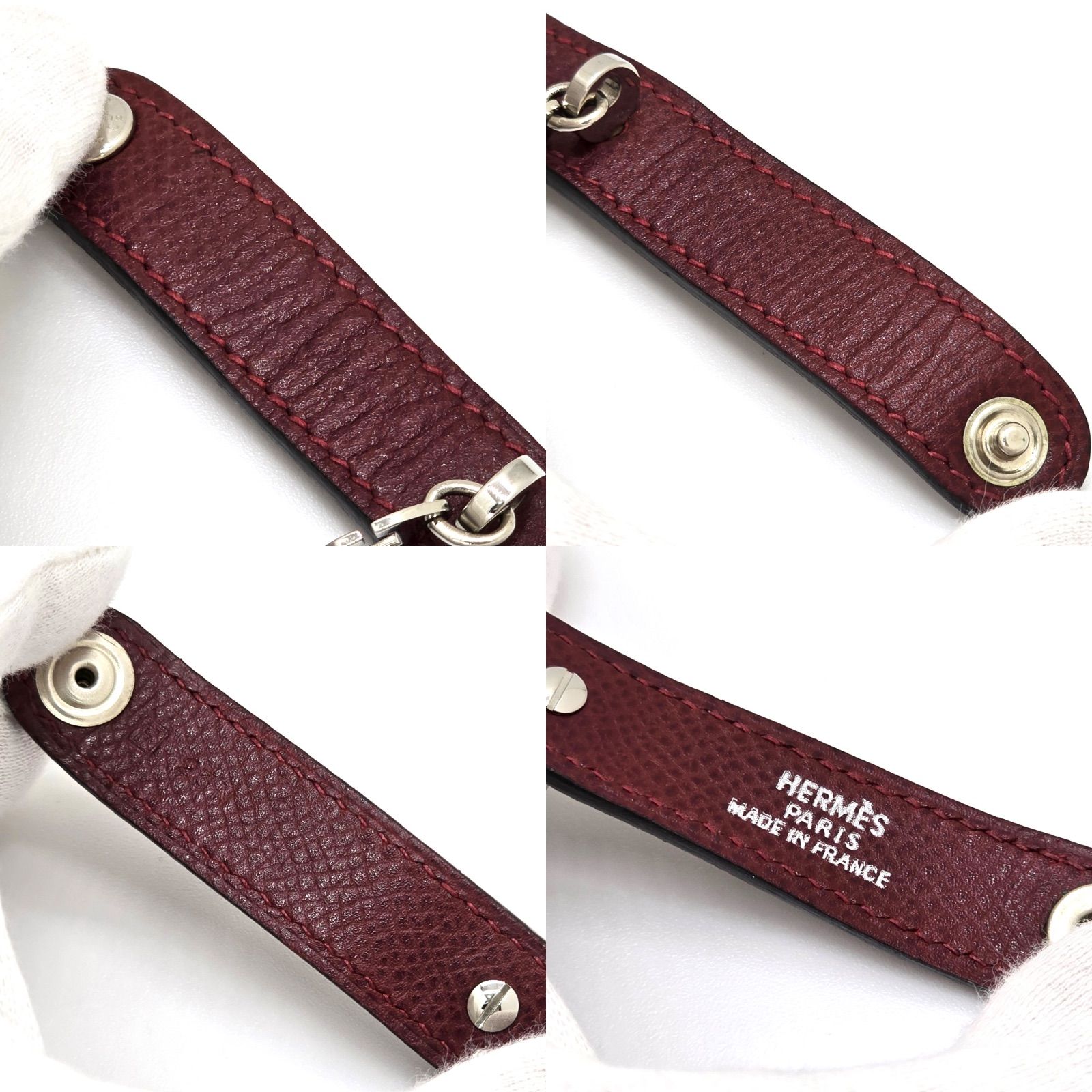 HERMES エルメス 手袋ホルダー ノマド グローブホルダー □F レザー