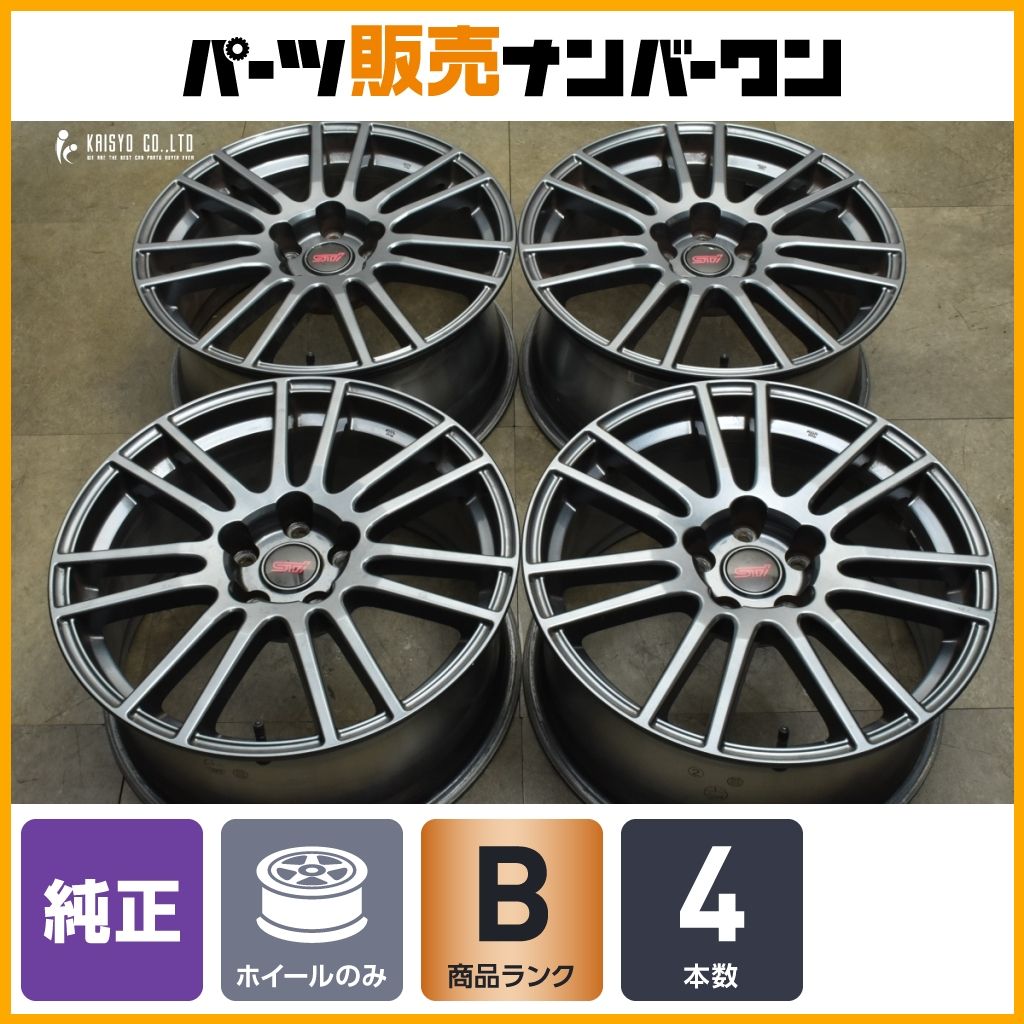 良好品】スバル インプレッサ WRX STI 純正 18in 8.5J +55 PCD114.3 4
