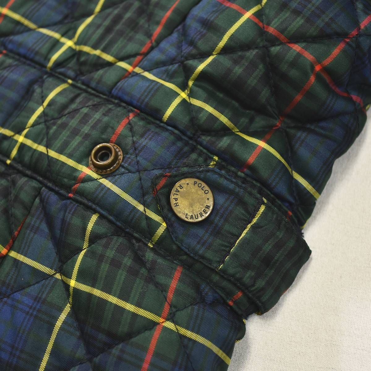 キッズ服(100cm~) Polo Ralph Lauren チェック キルティング ブルゾン