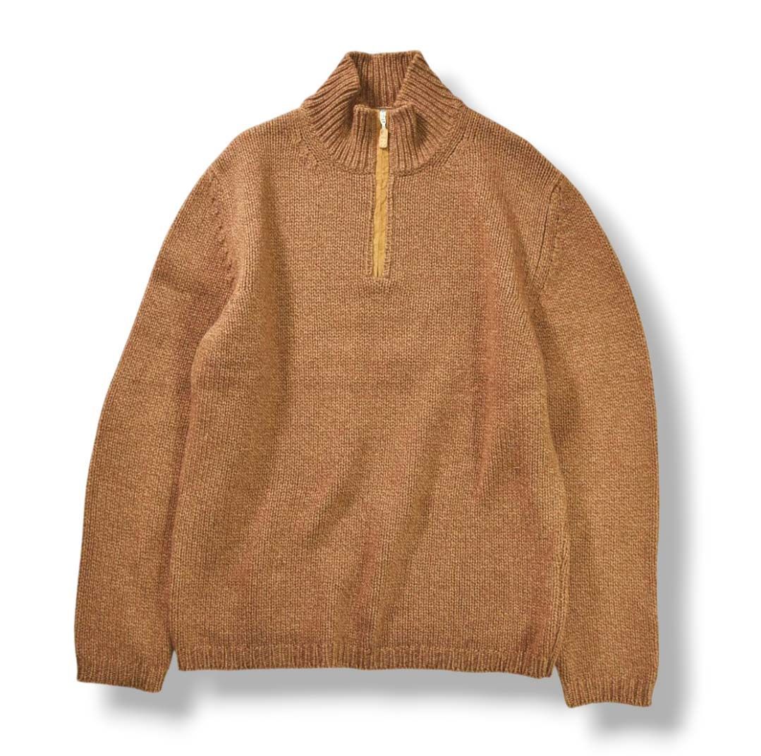 上質】 イタリア製 グランサッソ GRAN SASSO ハーフジップ ヴァージン