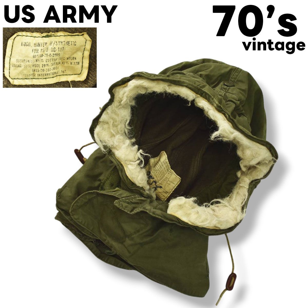 希少】 70s ヴィンテージ US ARMY M－65 フィッシュテール パーカー 