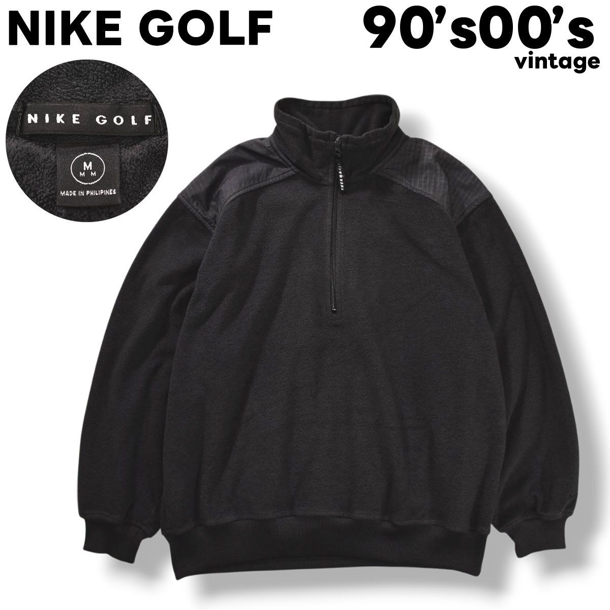 美品】 90s 00s ヴィンテージ ナイキ ゴルフ NIKE GOLF ハーフジップ
