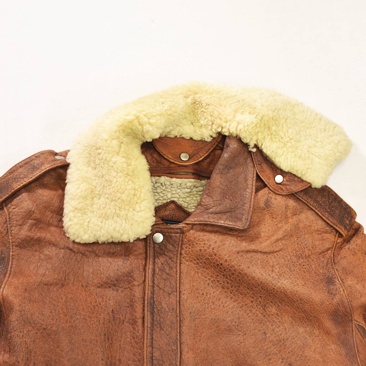 90s ヴィンテージ ウインドアーマー WindArmor 羊革 ラム レザー G－1