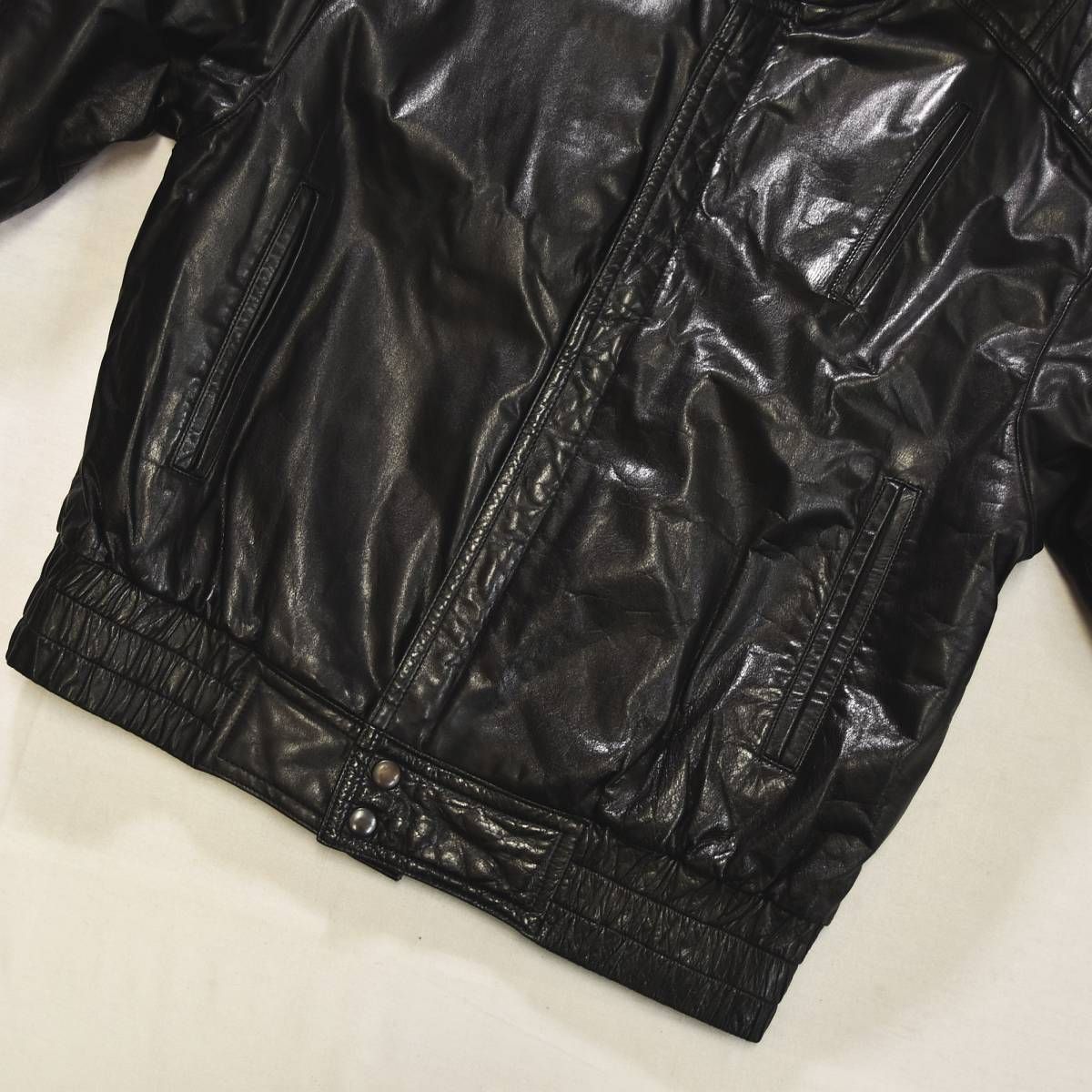 古着80's 90's Vintage スタンドカラーレザージャケットブルゾン 90年代〜 OLD GAP オールドギャップ スタンドカラー シングルレザー