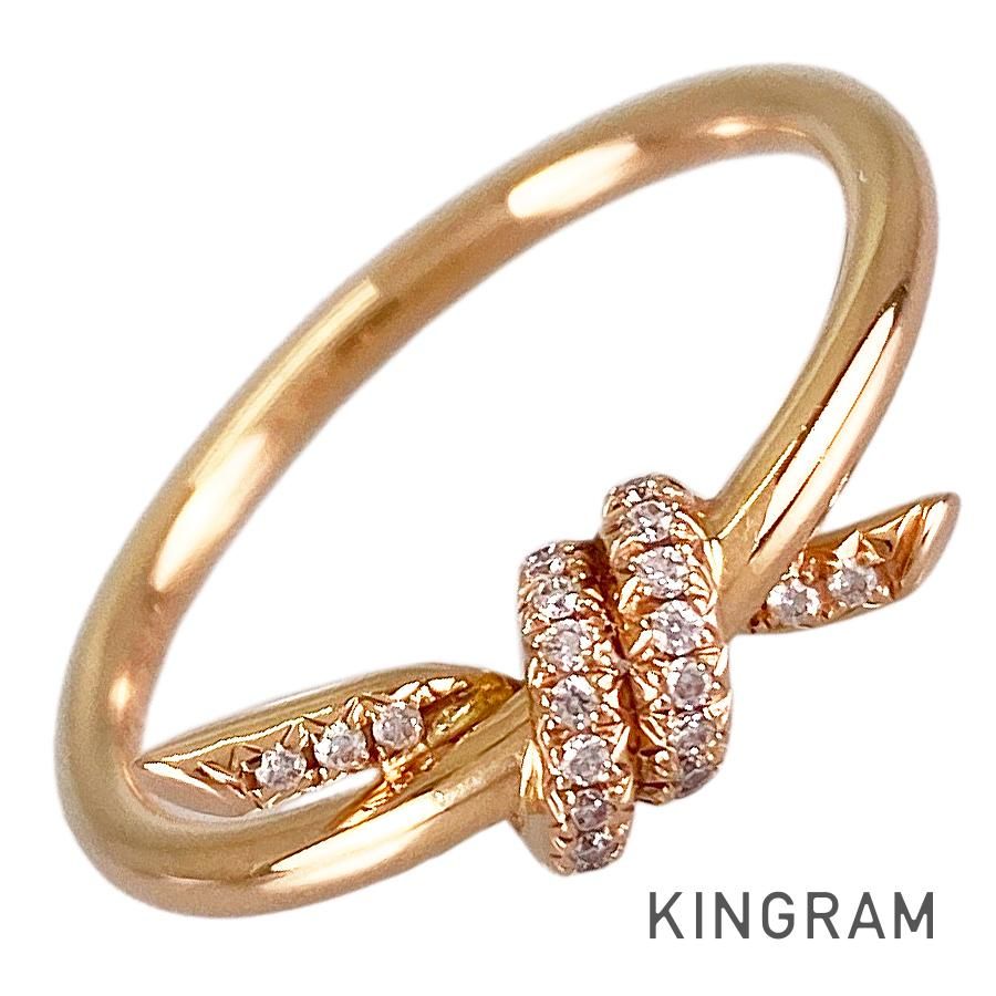 ティファニー TIFFANY&Co. ノット K18PG ダイヤモンド 7号(47) リング