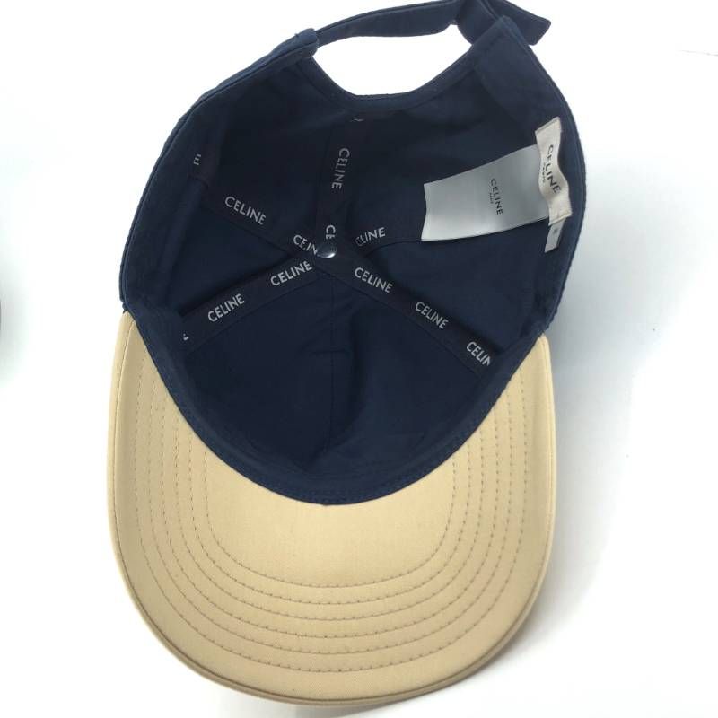 美品】CELINE セリーヌ／カレッジパッチ ベースボールキャップ／M
