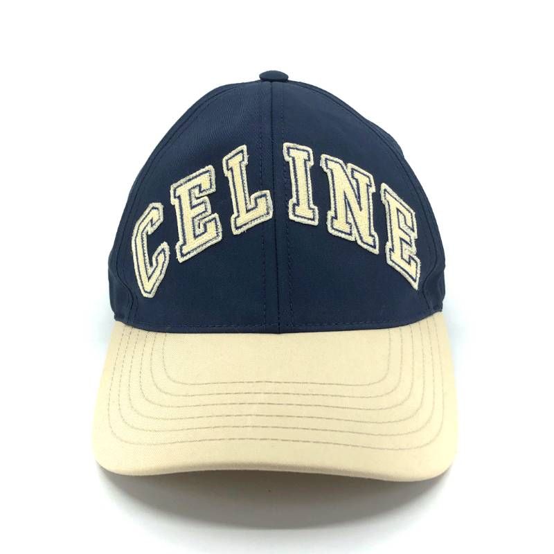 美品】CELINE セリーヌ／カレッジパッチ ベースボールキャップ／M
