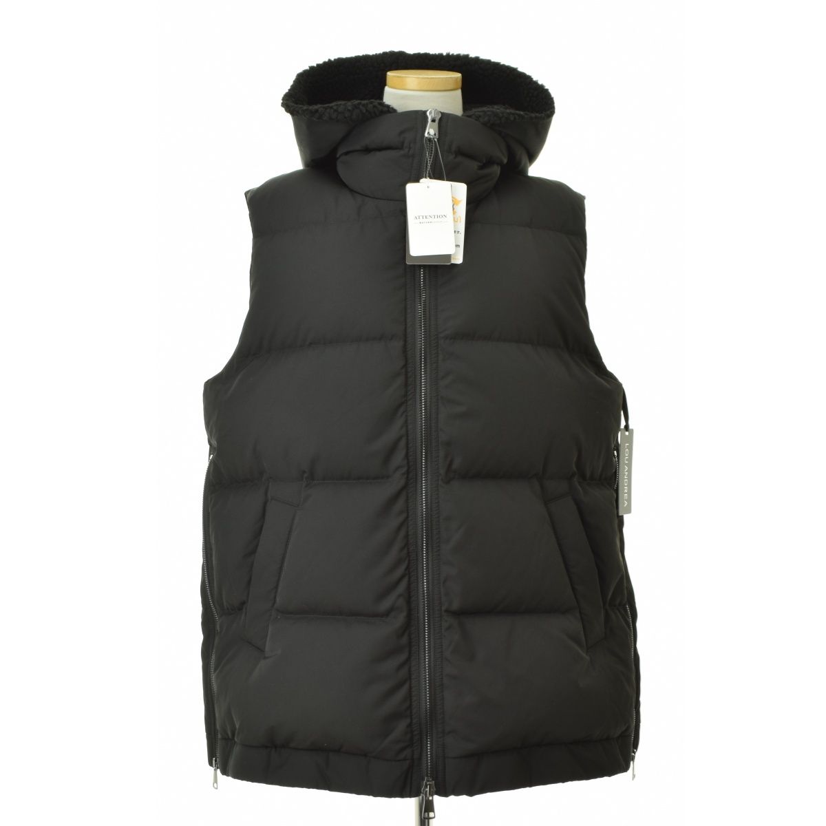 アパルトモン/ ルーアンドレア ２WAY DOWN VEST ブラック LOU ANDREA/ルーアンドレア 2WAY DOWN VEST ダウンベスト（ベスト