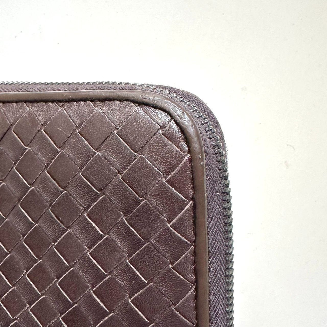 ボッテガヴェネタ BOTTEGA VENETA 編み込み ダークブラウン 長財布 ボッテガヴェネタ BOTTEGA 売れ筋 VENETA 長財布 イントレチャート
