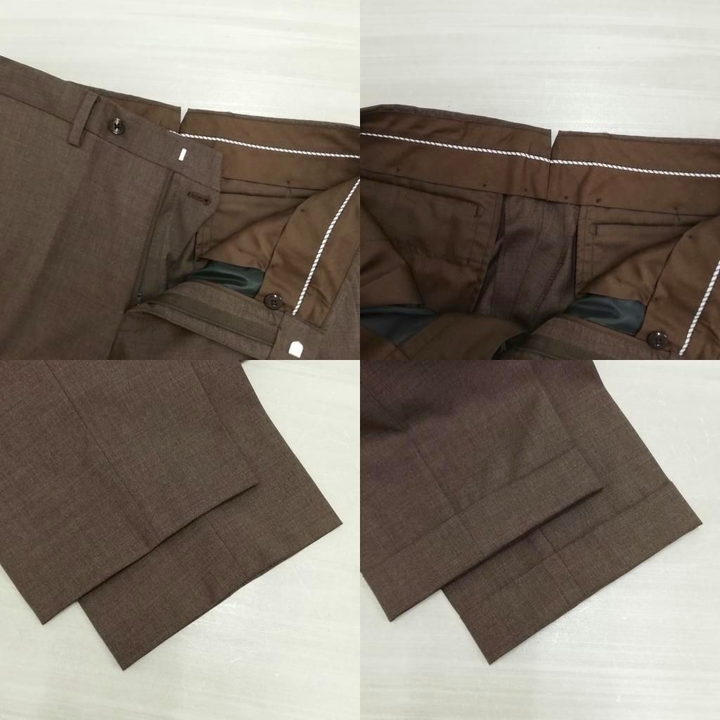 極美品 ザスーツカンパニー セットアップ スーツ L ブラウン REDA生地 ザ・スーツカンパニー THE SUIT COMPANY REDA生地 シングル 2B スーツ