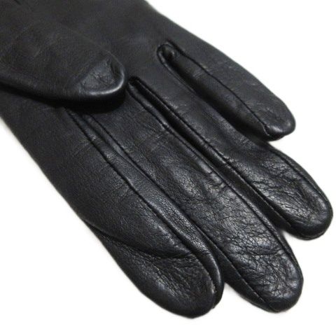 クリスチャンディオール Christian Dior 美品 手袋 グローブ レザー