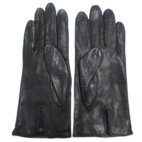 クリスチャンディオール Christian Dior 美品 手袋 グローブ レザー