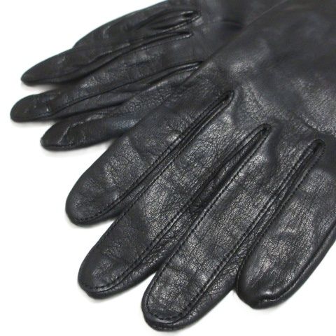 クリスチャンディオール Christian Dior 美品 手袋 グローブ レザー