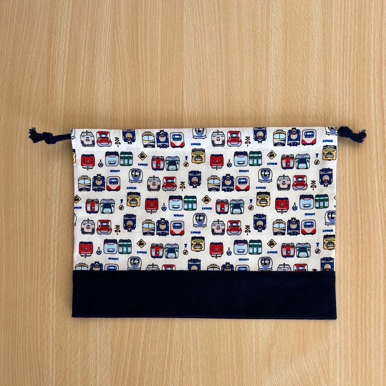 ハンドメイド 入園入学セット 3点セット 電車 新幹線 のりもの 体操服