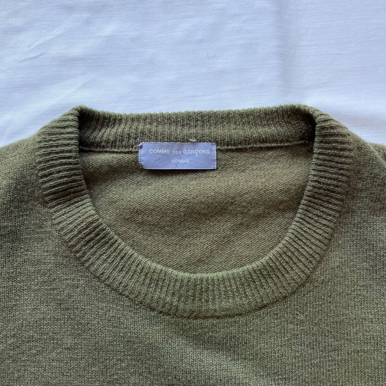 comme des garçons homme コムデギャルソンオム クルーニット ad表記