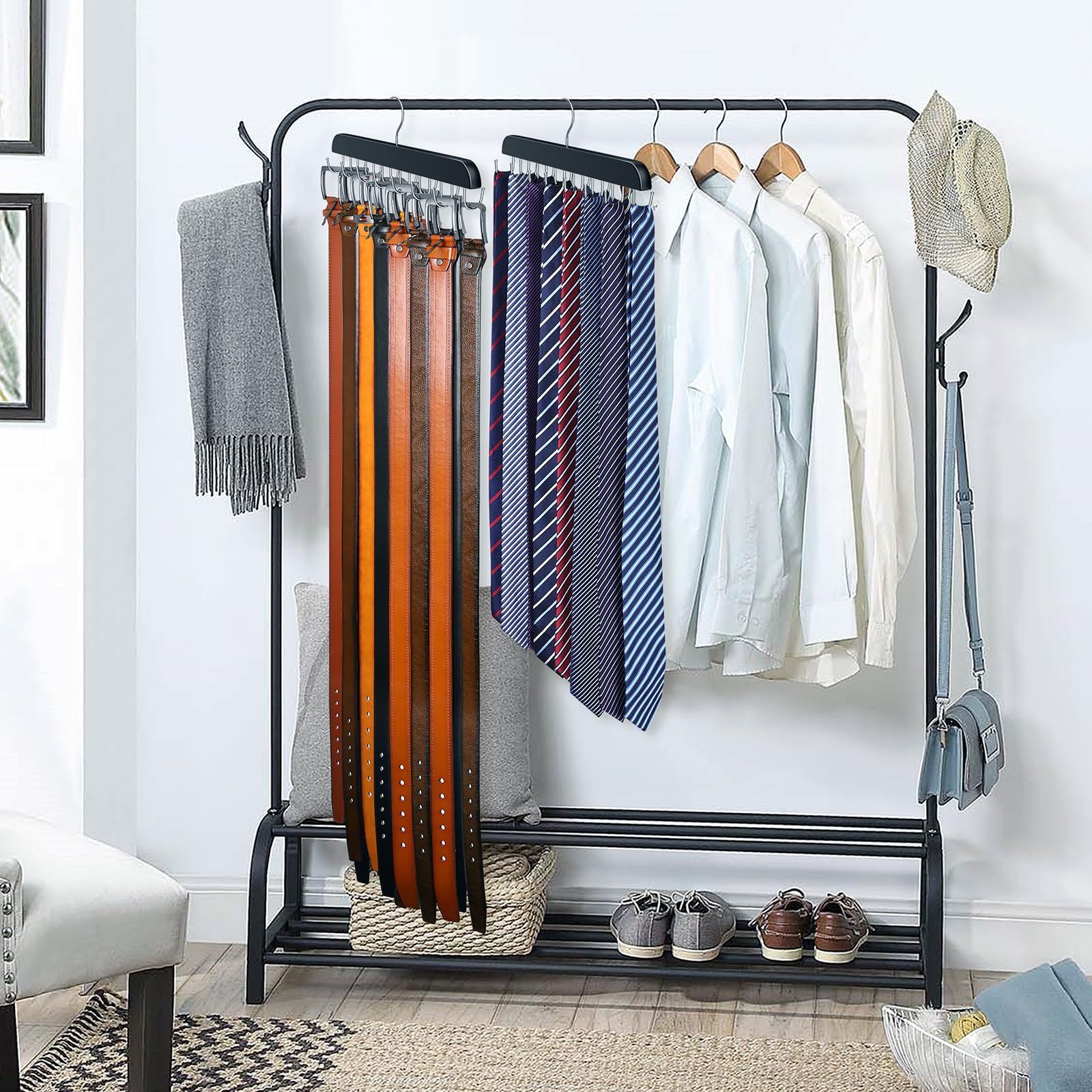 ハンガーラック　クローゼットオーガナイザー ハンガーラック クローゼット オーガナイザー ワードローブ 約 W 68cm