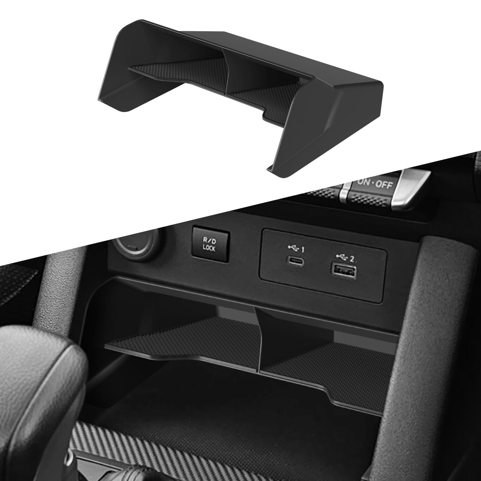 新品 ミツビシ 新型 トライトン LC2T 専用 コンソールボックス センターコンソール 収納ボックス 収納トレイ 内蔵型 収納ボックス R6-現行 L200 Triton GLS GSR アクセサリー 小物入れ 整理整頓 滑り