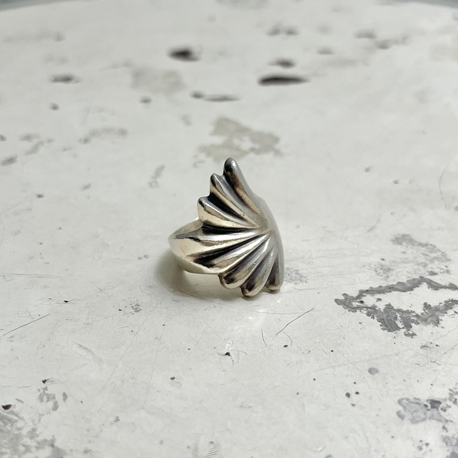 Vintage シルバー　925 リング Vintage 925 Silver シルバーリング アート 放射 指輪 喧嘩リング