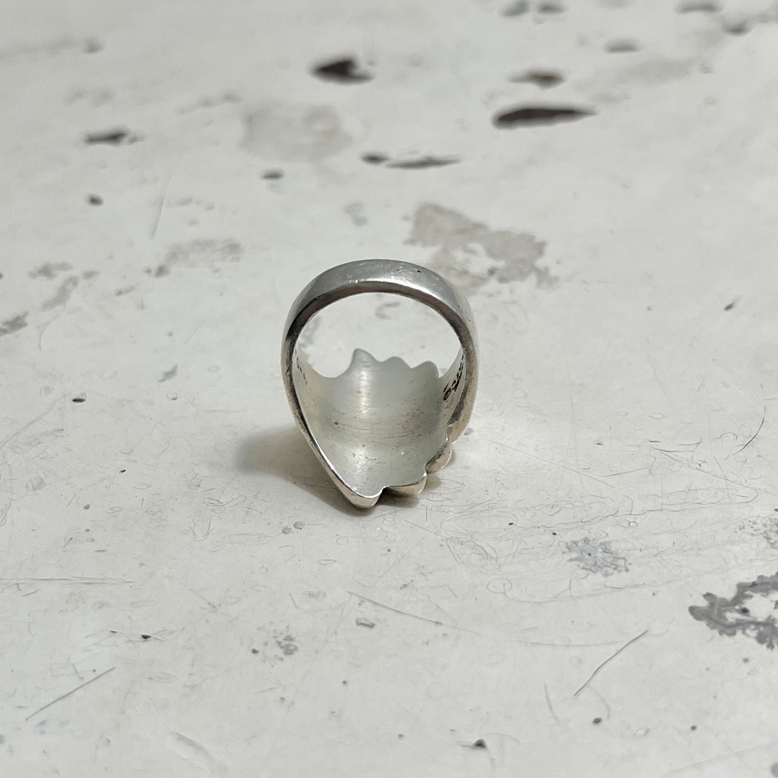 Vintage 925 Silver シルバーリング アート 放射 指輪 喧嘩リング