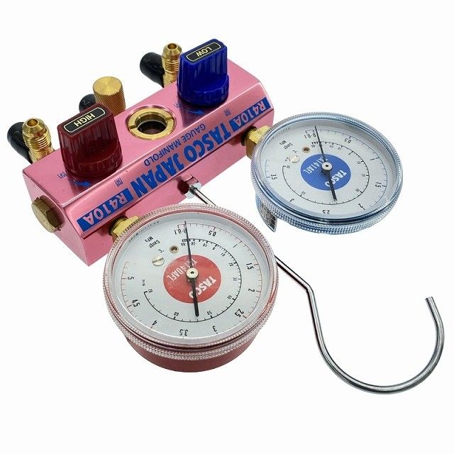 ☆美品☆TASCO タスコ R410A/R32ゲージマニホールドキット エアコン