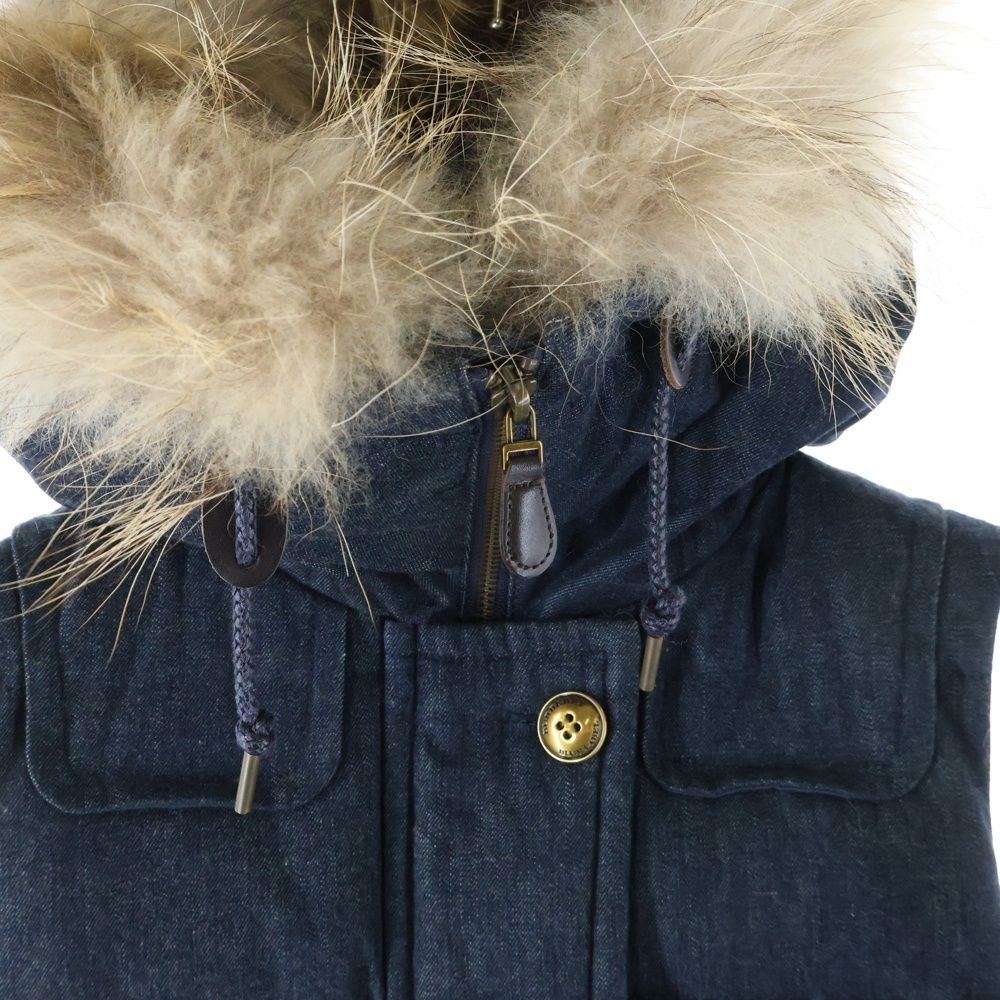 Burberry Blue Labelファーベスト BURBERRY BLUE LABEL (バーバリー