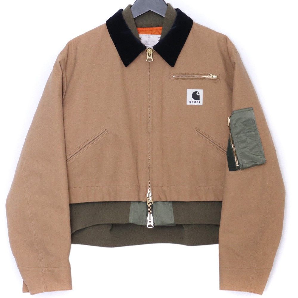 SACAI × CARHARTT WIP Canvas MA-1 Jacket Detroit サイズ4 ベージュ