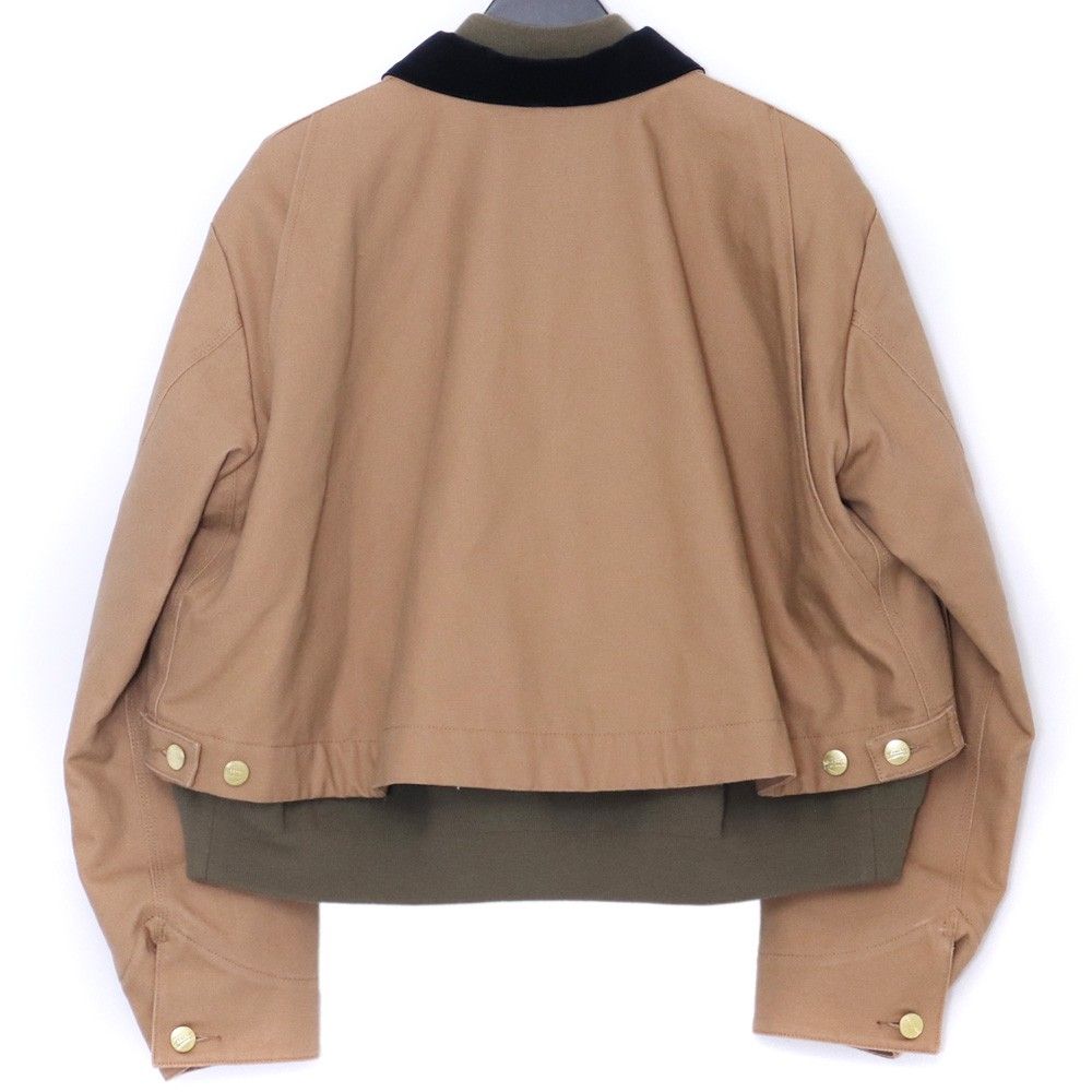 SACAI × CARHARTT WIP Canvas MA-1 Jacket Detroit サイズ4 ベージュ