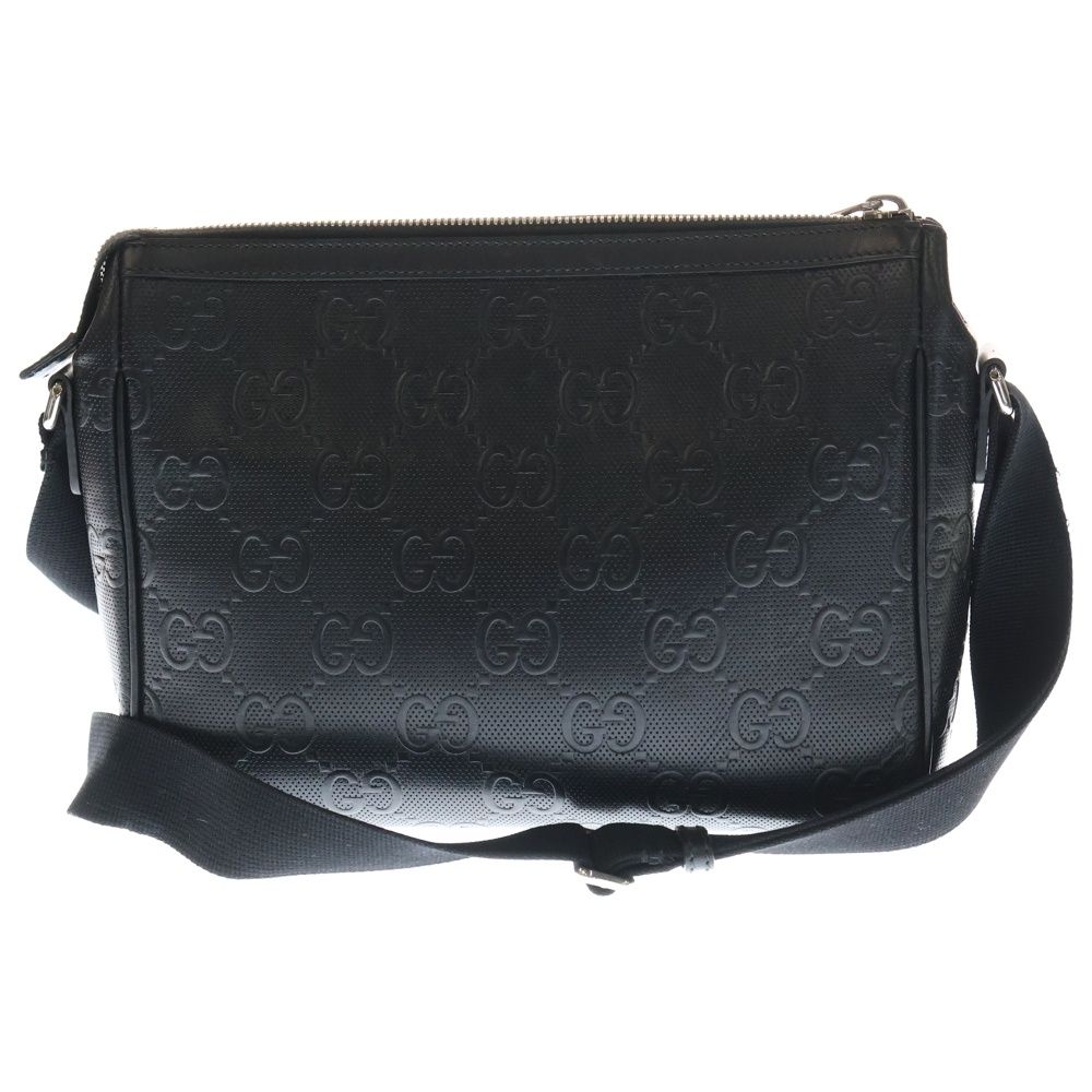 GUCCI (グッチ) GGエンボス メッセンジャーバッグ ショルダーバッグ