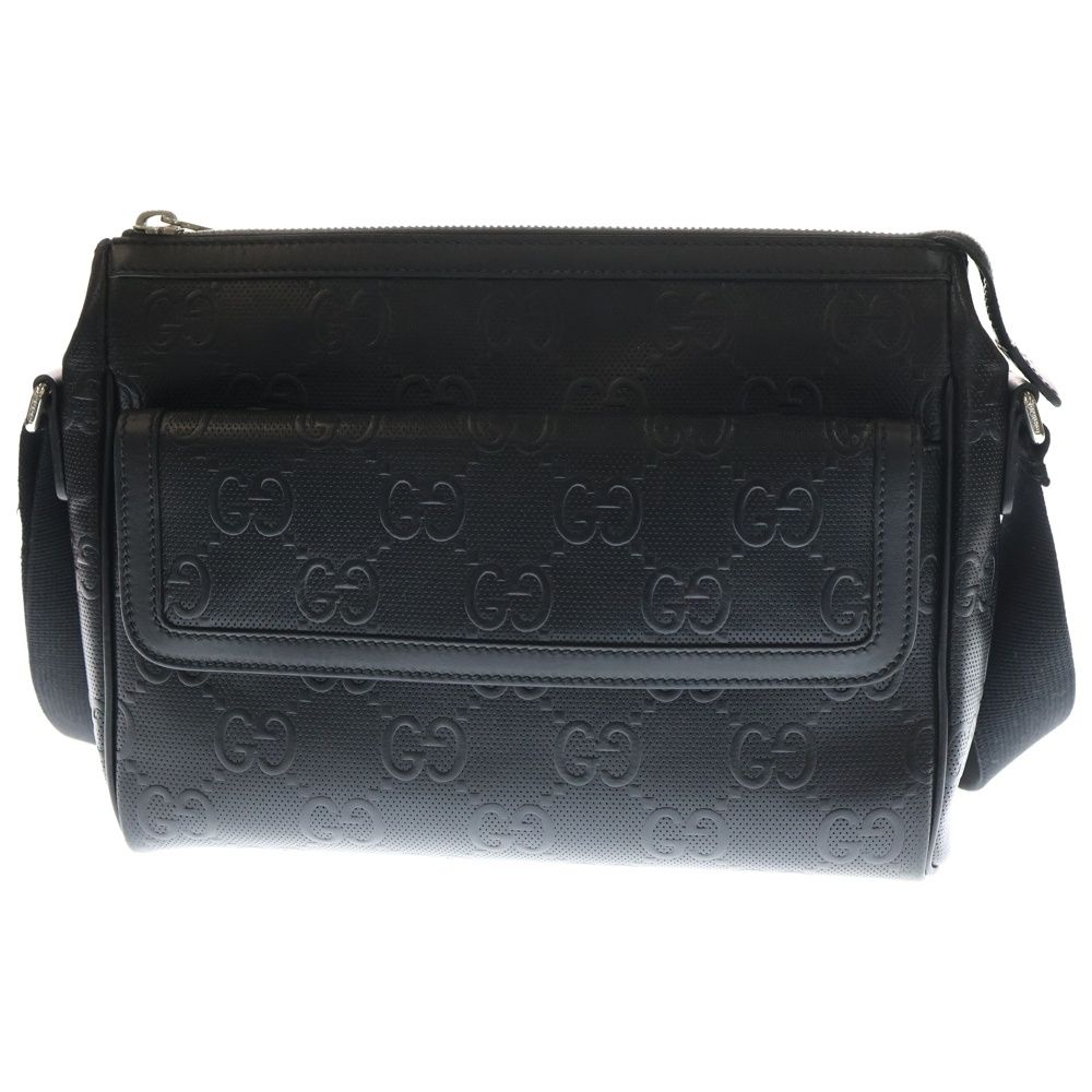 GUCCI (グッチ) GGエンボス メッセンジャーバッグ ショルダーバッグ