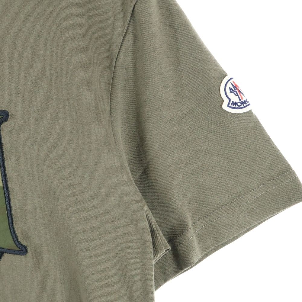 MONCLER (モンクレール) 25AW カモフラ 迷彩柄 ロゴ刺繍 クルーネック