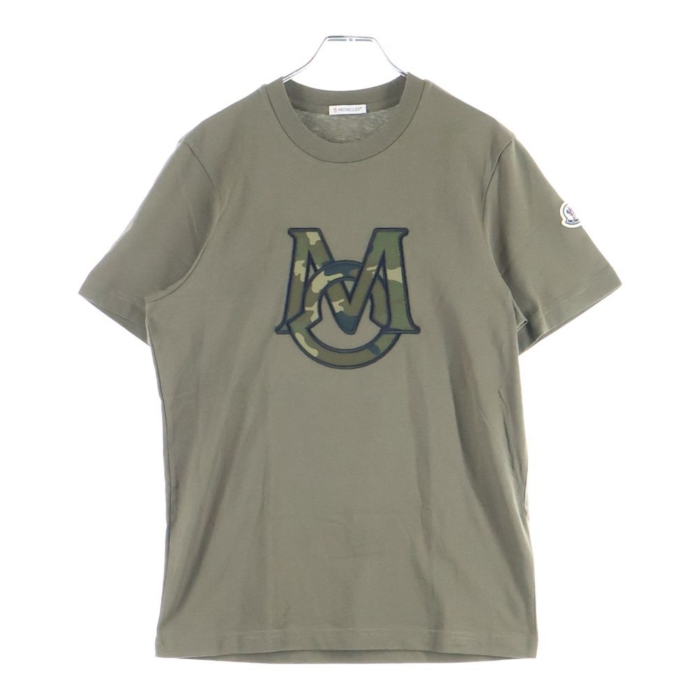 MONCLER (モンクレール) 25AW カモフラ 迷彩柄 ロゴ刺繍 クルーネック