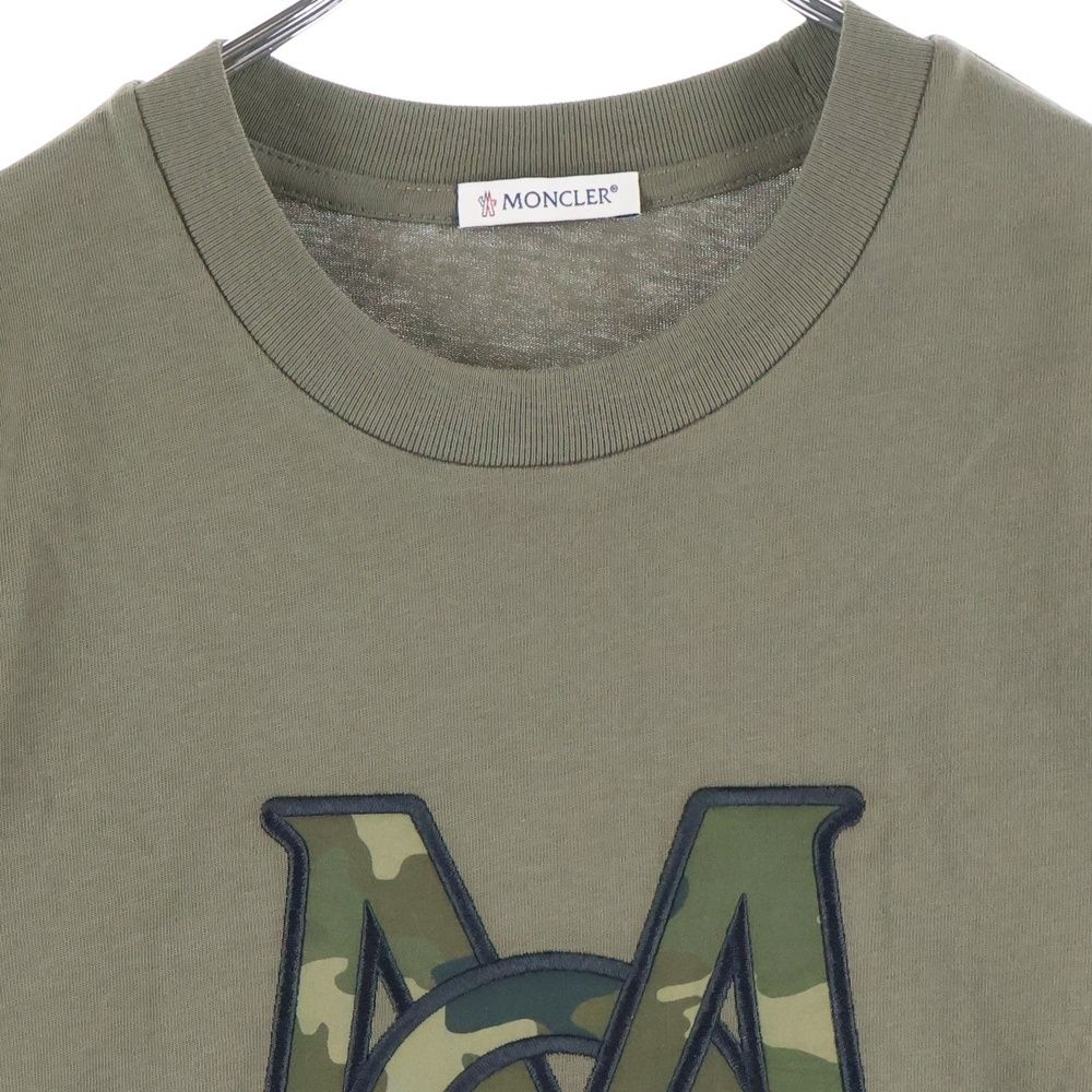 MONCLER (モンクレール) 25AW カモフラ 迷彩柄 ロゴ刺繍 クルーネック
