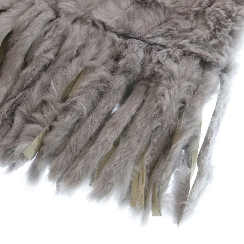 GIORGIO ARMANI (ジョルジオアルマーニ) レザーフリンジ付ラビット