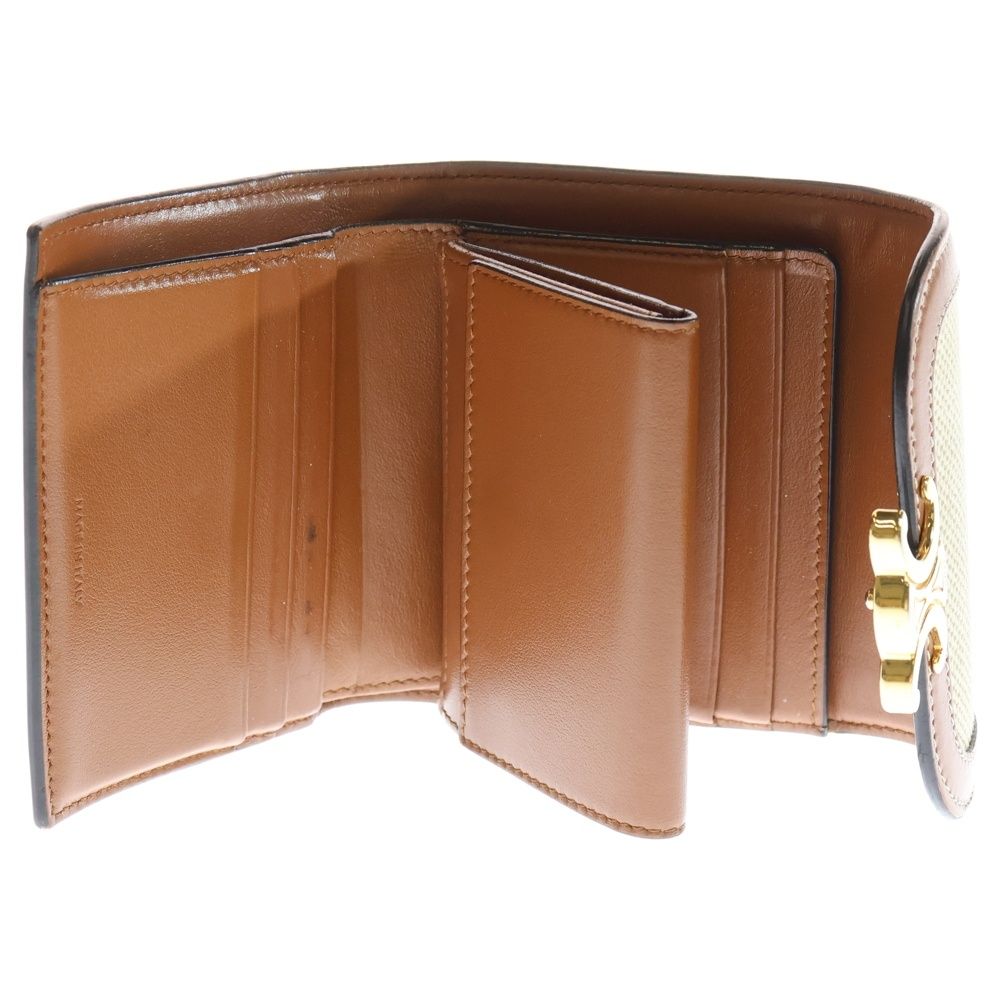 CELINE (セリーヌ) トリオンフ コンパクトウォレット 三つ折り財布