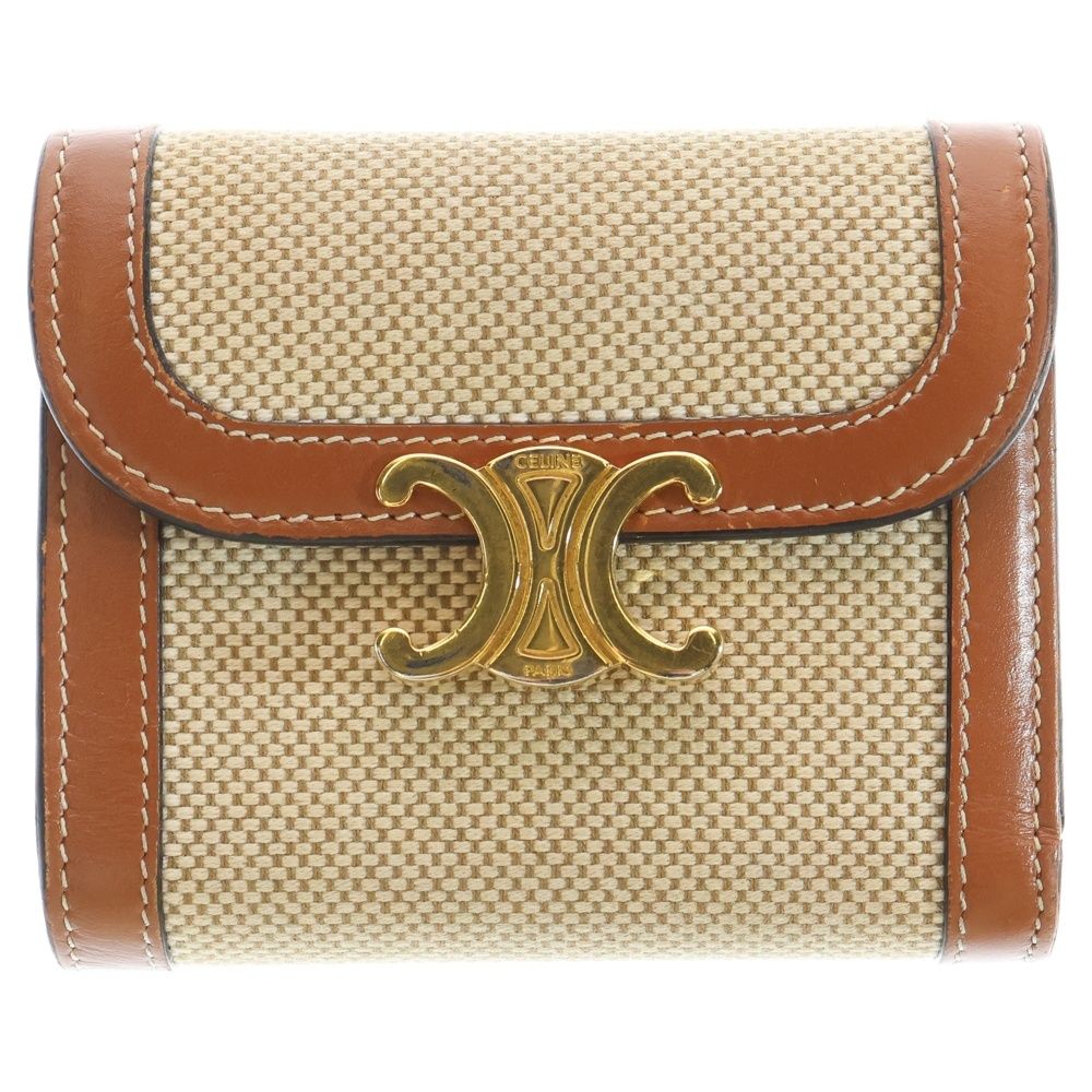 CELINE (セリーヌ) トリオンフ コンパクトウォレット 三つ折り財布