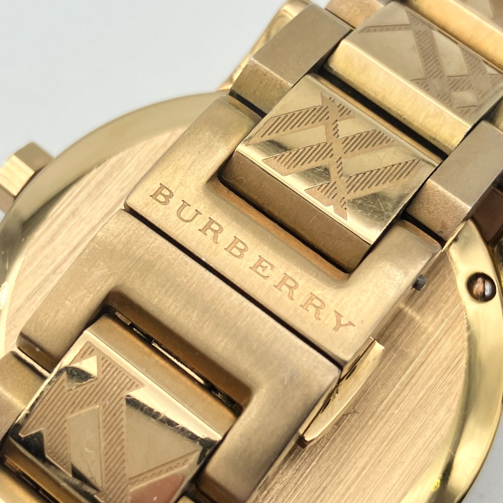 美品】バーバリー BURBERRY BU9146 腕時計 ザ・シティ チェック柄