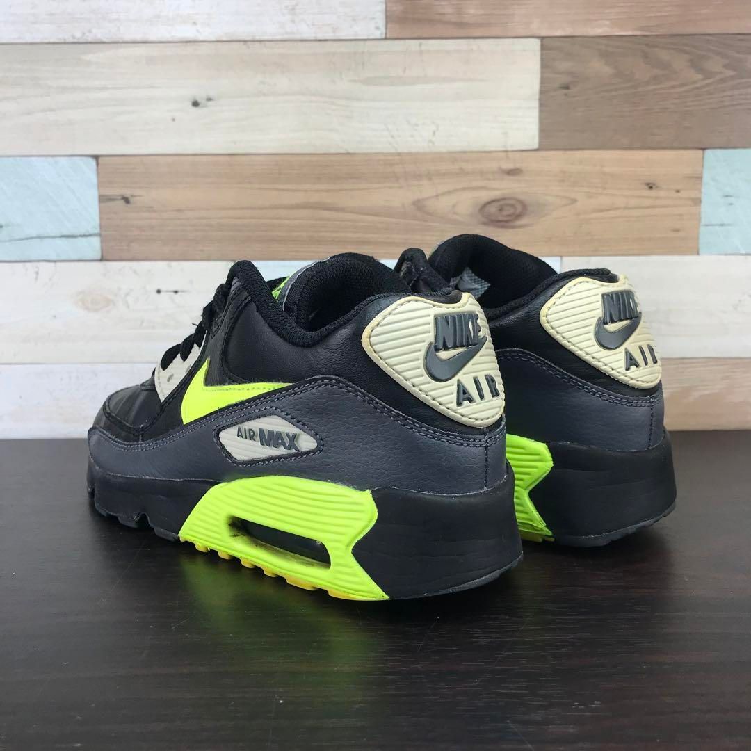 NIKE AIR MAX 90 LTR ナイキ エア マックス 90 レザー ブラック ボルト