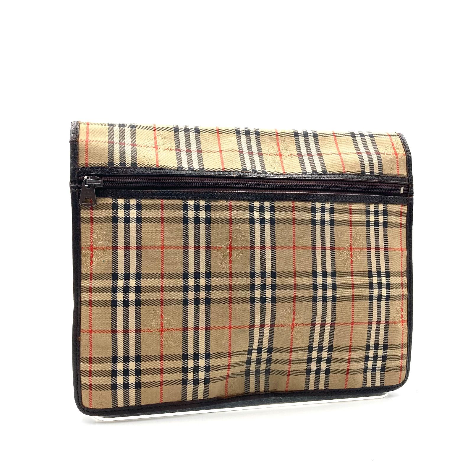 Burberrys バーバリー ノバチェック+シャドーホース総柄 クラッチ