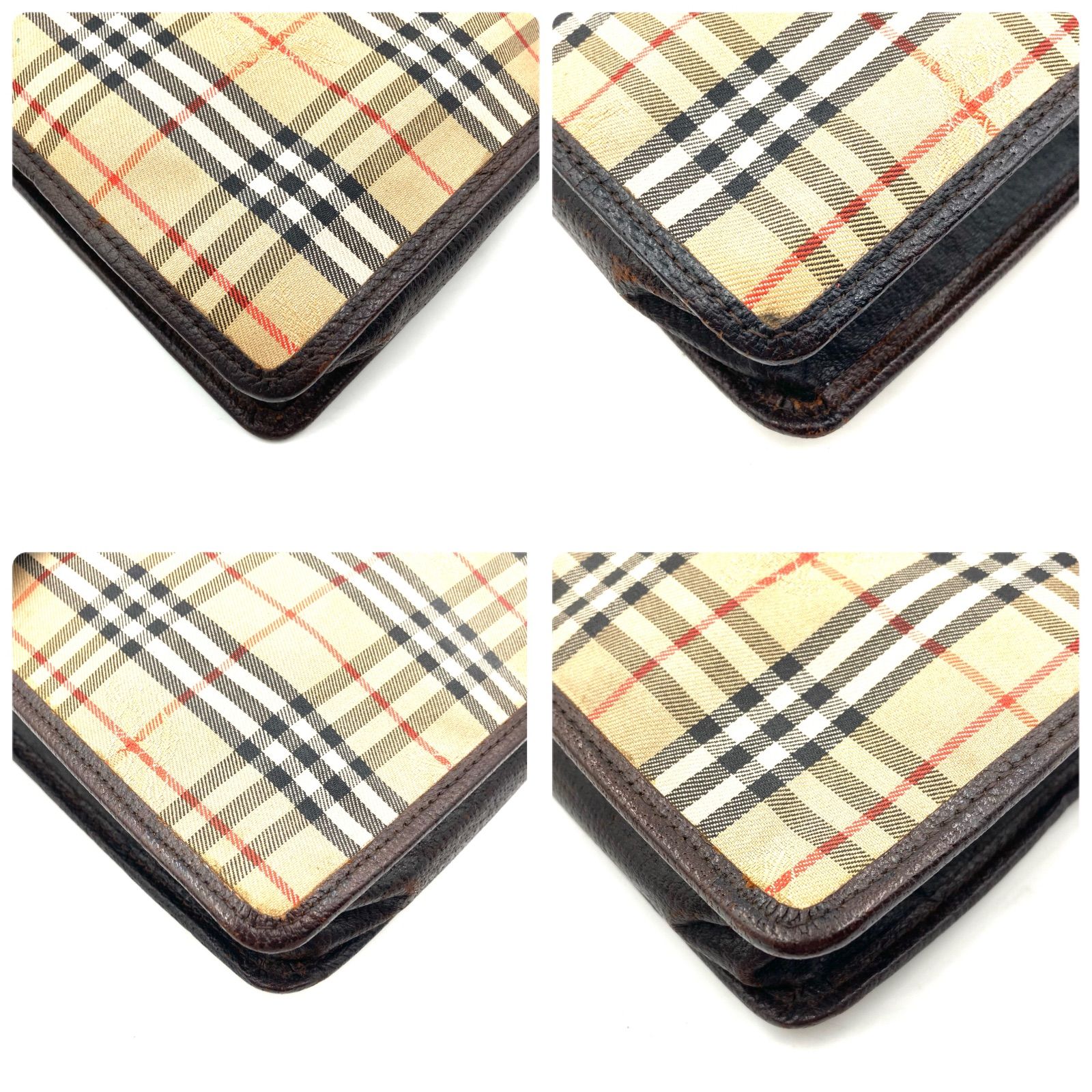 Burberrys バーバリー ノバチェック+シャドーホース総柄 クラッチ