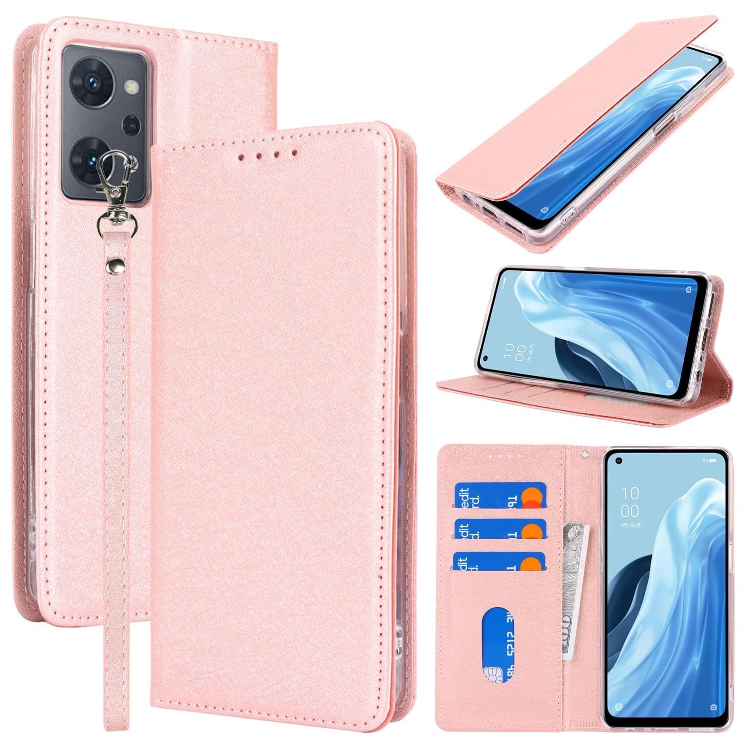 【数量限定】PUレザー case 薄型 reno7a/reno9a 財布型カバー スマホケース ストラップ付き A ベルトなし A カード収納 マグネット式 Reno9 スタンド機能 for for オッポ for リノ7 A/ OPPO 9 A OPPO 携