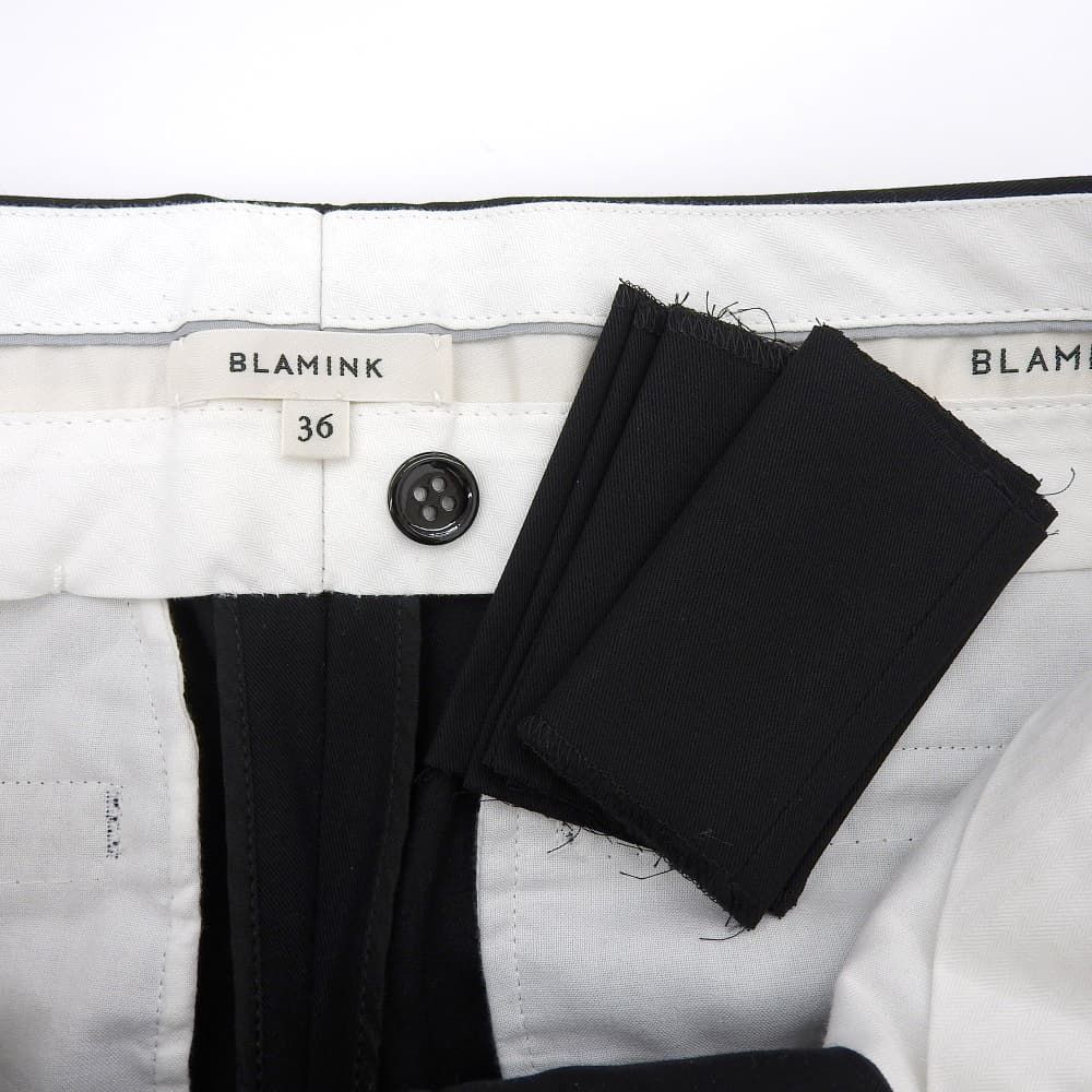 BLAMINK ブラミンク コットン センタープレス スラックス ボトムス