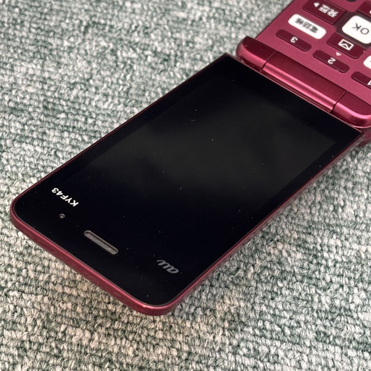 ◎【中古品／simフリー】 au KYF43 かんたんケータイ ライト ガラケー
