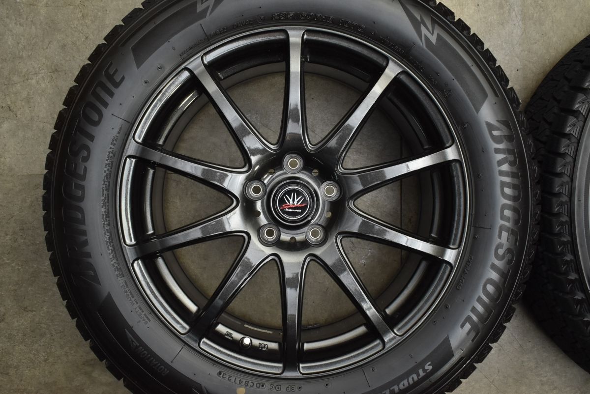 バリ溝】ロクサーニスポーツ 18in 7.5J +48 PCD114.3 ブリヂストン 