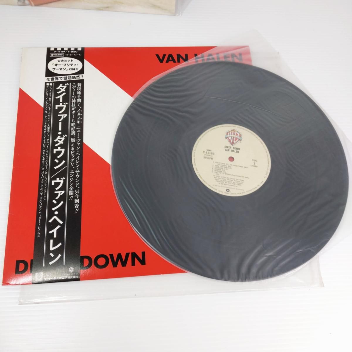 中古品】VAN HALEN ヴァンヘイレン レコード2枚セット ダイヴァー 