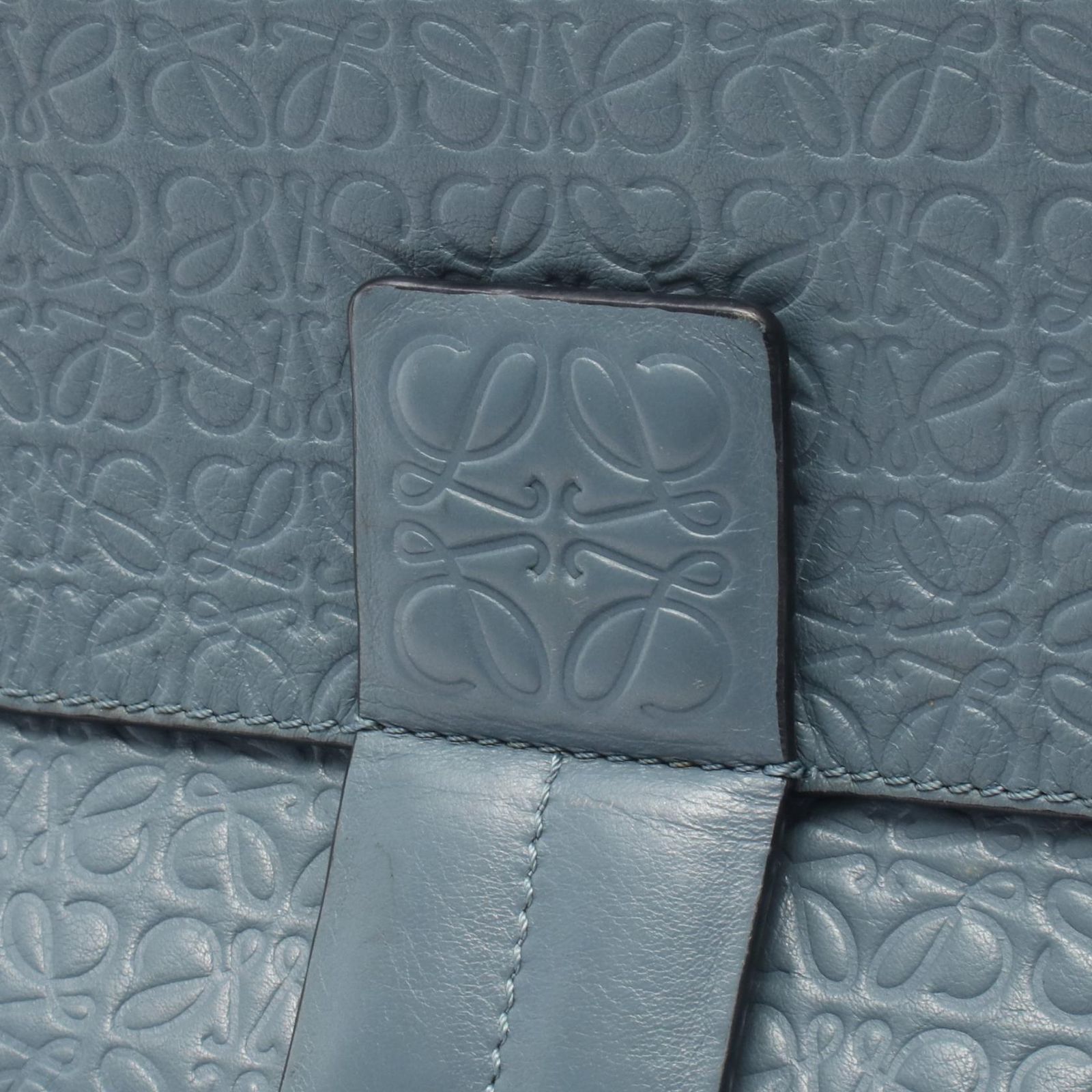 ロエベ アベニュー レザー リピートアナグラム チェーン ショルダーバッグ 黒 ロエベ アベニュー レザー リピートアナグラム チェーン ショルダー