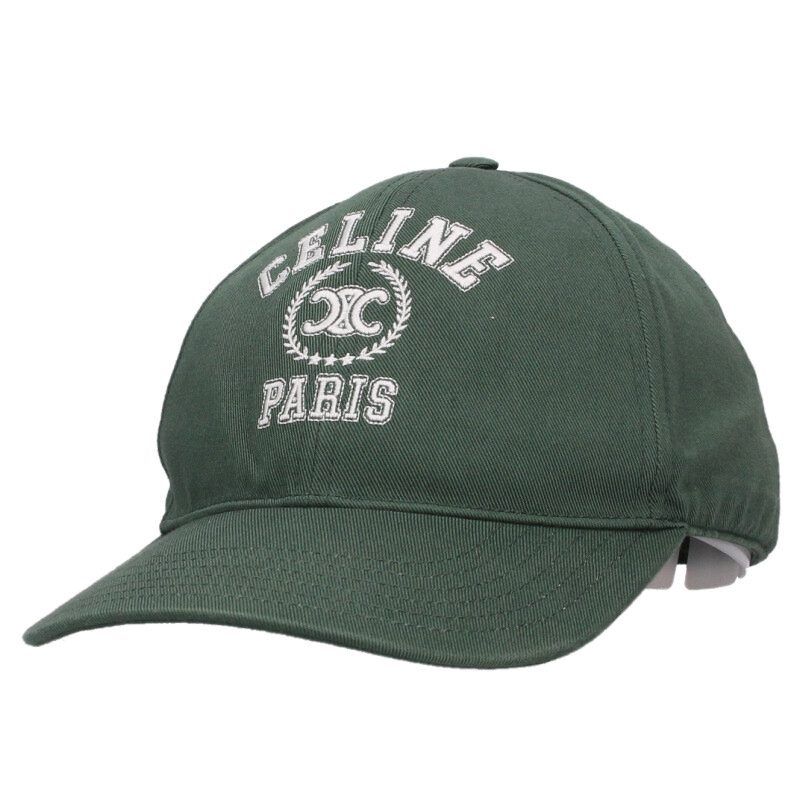 セリーヌ　キャップ　L セリーヌ キャップ L コットン ブラック A3312197｜中古ブランド品