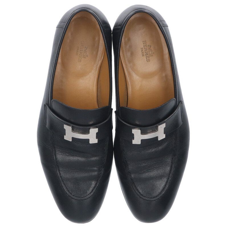 エルメス モカシン パリ Hモチーフレザーローファー メンズ 43 - メルカリ