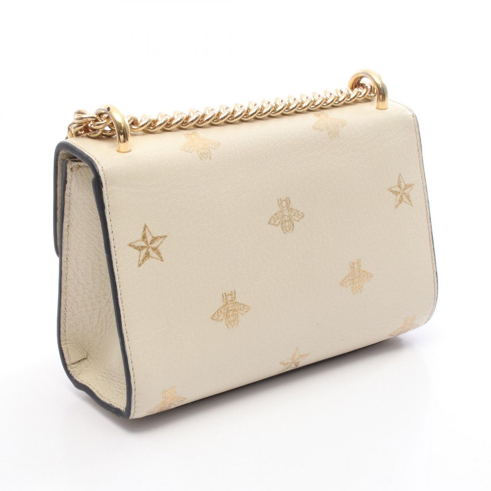 GUCCI ベージュレザーショルダーバッグ GUCCI ショルダーバッグ ベージュ/ブラウン GUCCI レザーショルダー