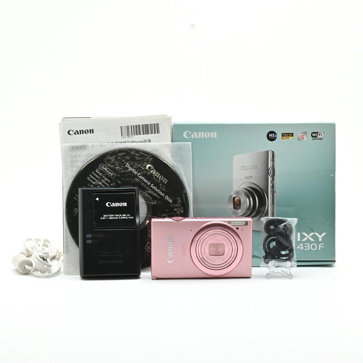 1093＜良品＞ Canon デジタルカメラ IXY 430F ピンク 1600万画素 光学5